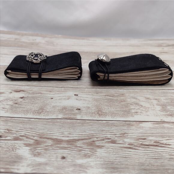 Small Black Leather Journals - Picture 4 of 9